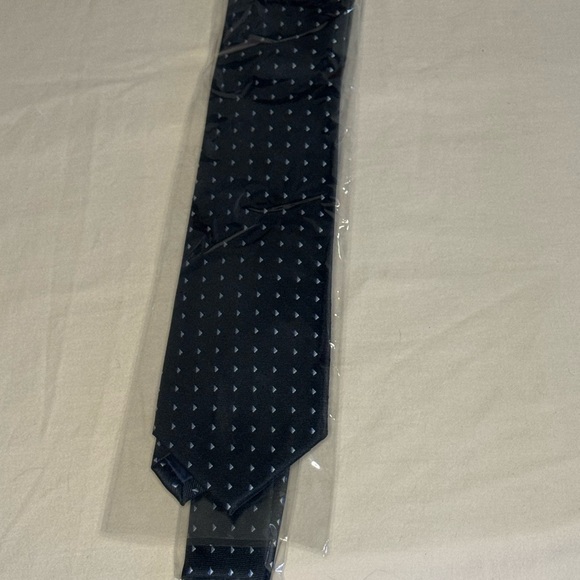Lands' End Black Tie with Blue Accents - Picture 3 of 3